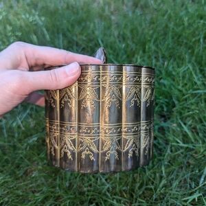 Brass tea box